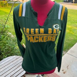 NFL Team Apparel Women's Green Shirt